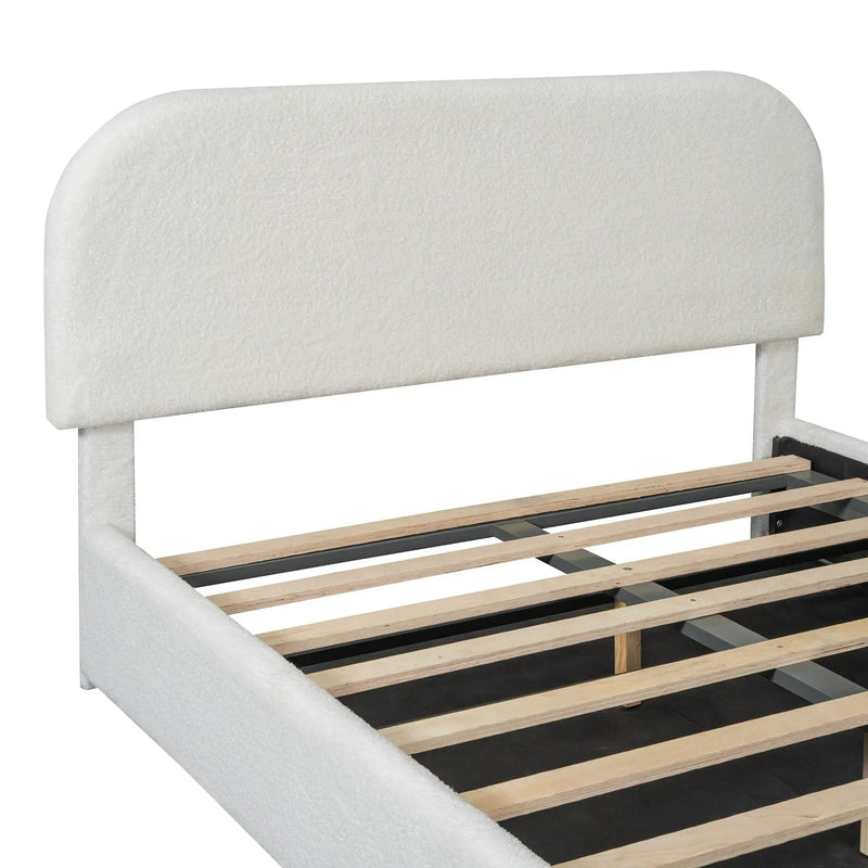 Upholstered Platform Bed With Hydraulic Storage System by HouseOfZazla