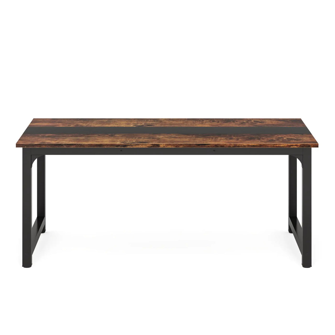 Large Computer Desk With Steel Frame for Home Office Workstation by HouseOfZazla