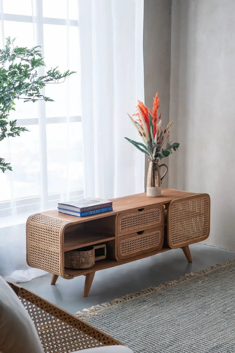 Teak Cabinet - Natural Wood / Brown by Unique Piece Furniture