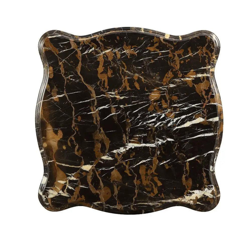 Forsythia - End Table - Marble Top & Walnut by Unique Piece Furniture