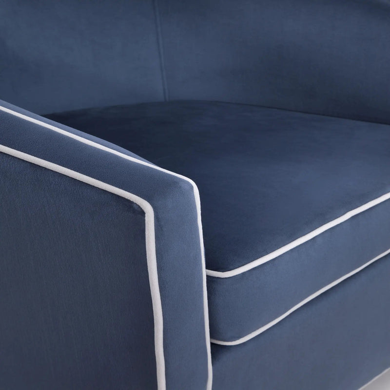 Kendall - Swivel Chair With Barrel Back Design by HouseOfZazla