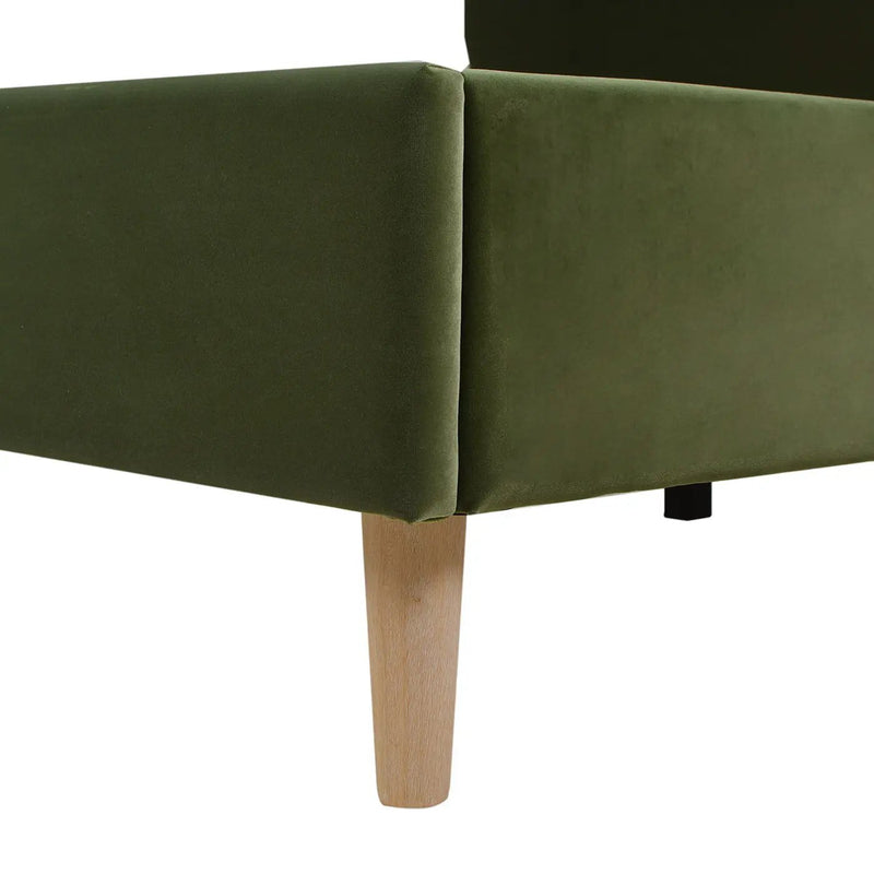 Stockholm - Modern Wavy Headboard Platform Bed by Unique Piece Furniture