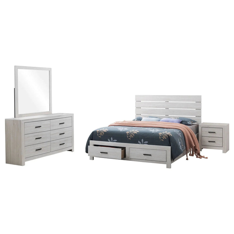Brantford 4-piece Queen Bedroom Set Coastal White by Unique Piece Furniture
