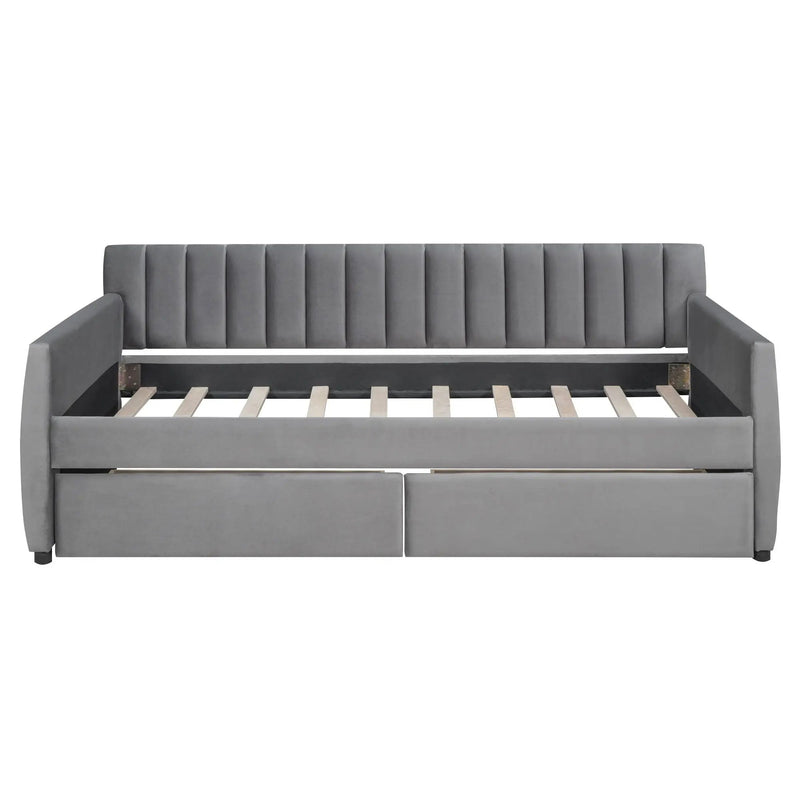 Upholstered Daybed With Slat Support by HouseOfZazla