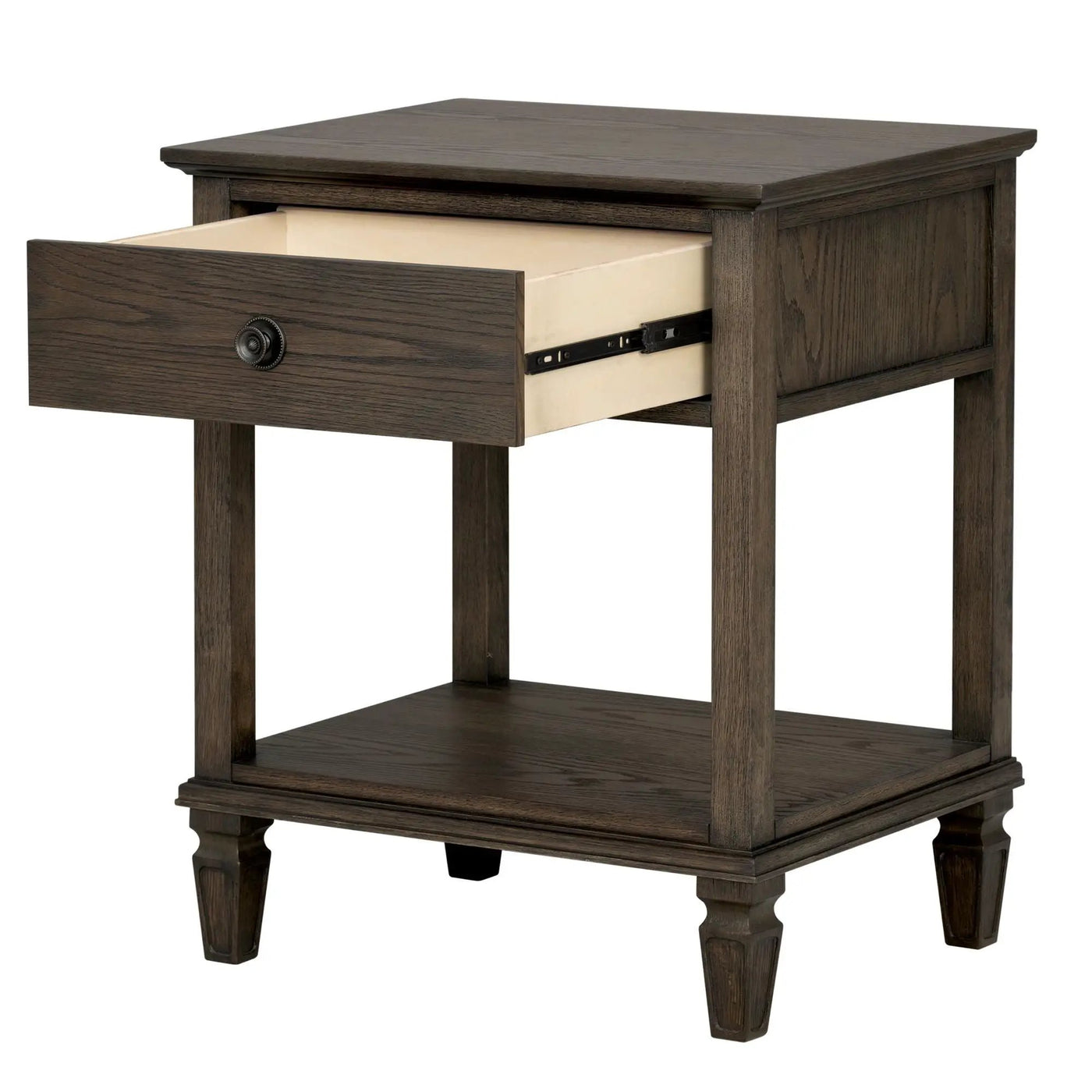 Victoria - Bedside Table With Drawer And Shelf by HouseOfZazla