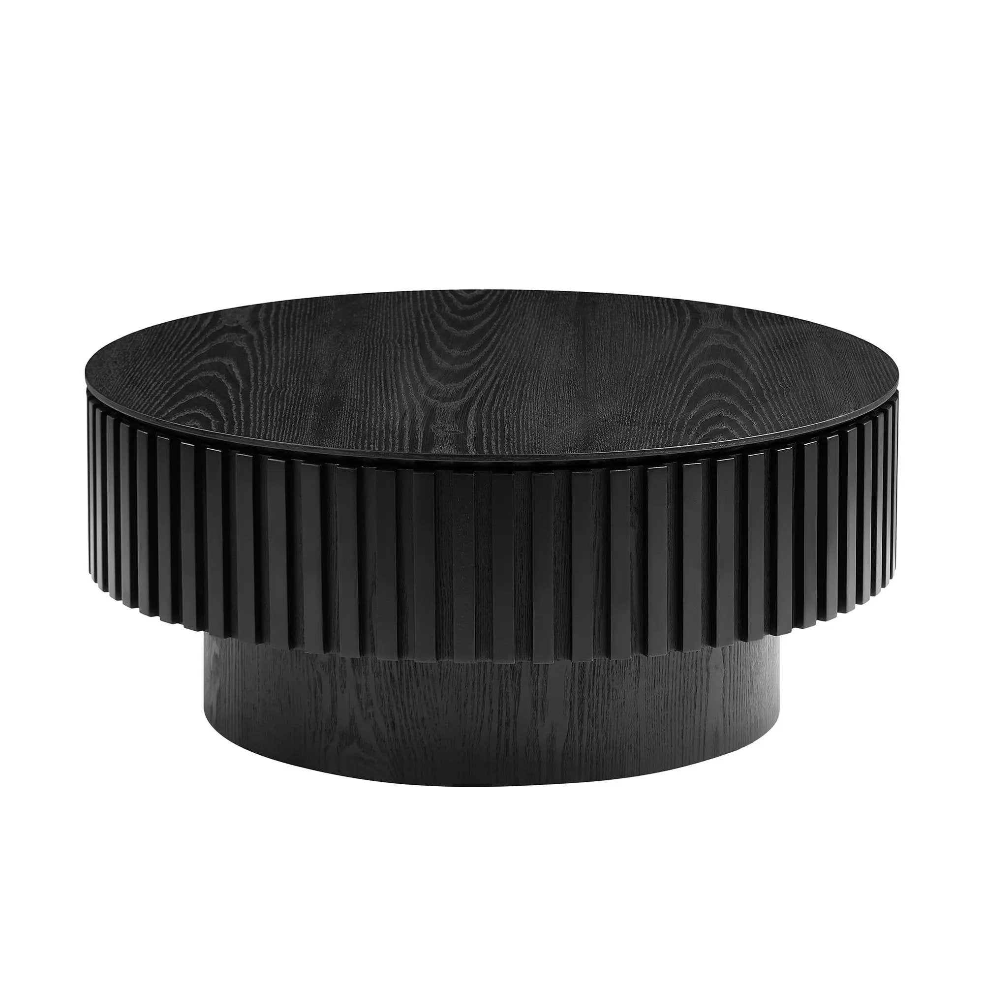 31.49'' Nesting Round Wood Coffee Table with Storage by HouseOfZazla