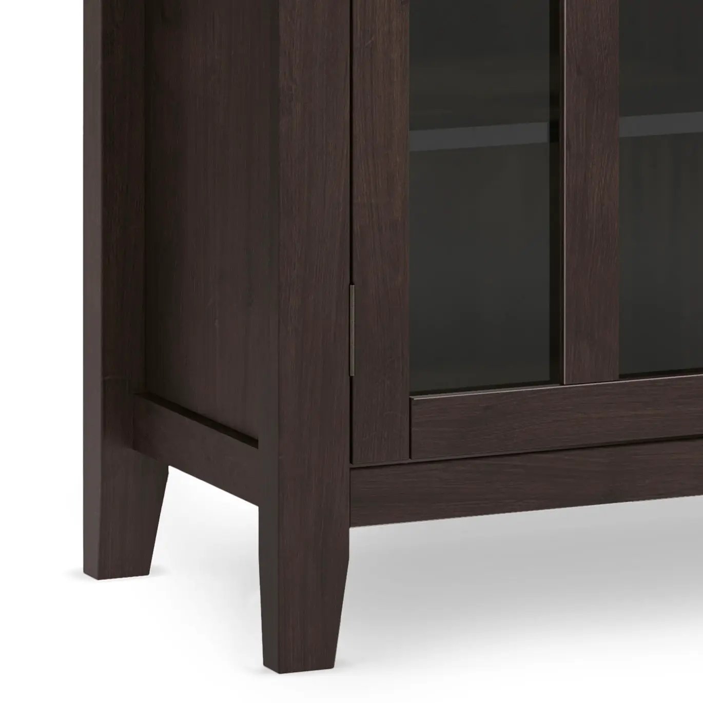 Artisan - Tall TV Media Stand - Dark Chestnut Brown by HouseOfZazla