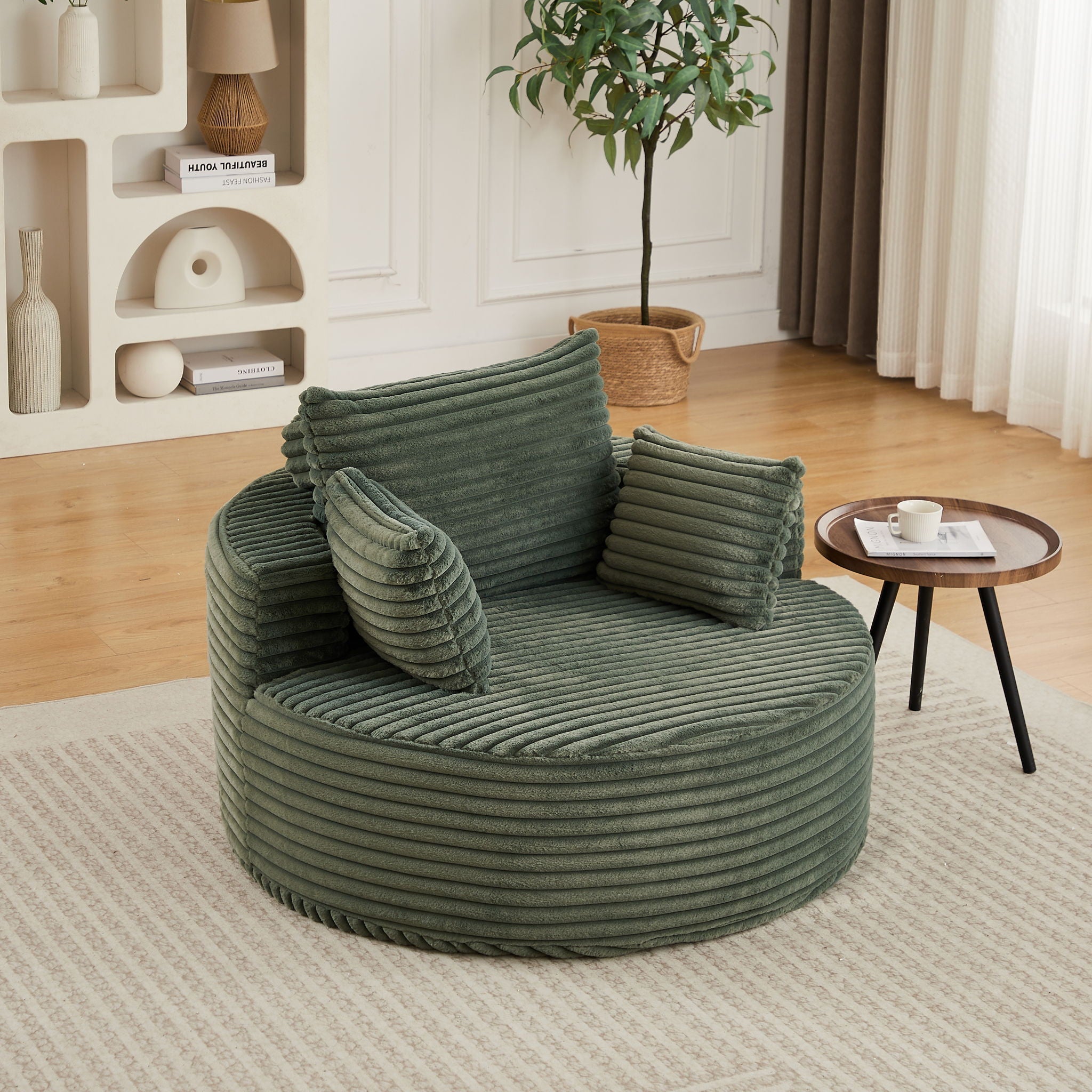 Modern Single Sofa With Backrest Pillow For Living Room by HouseOfZazla