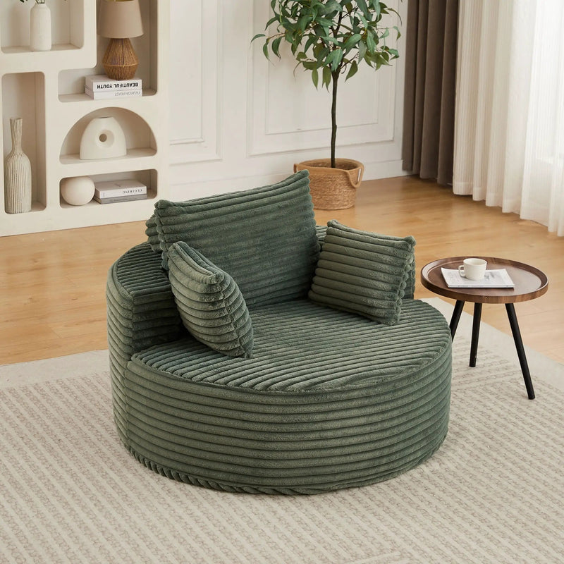 Modern Single Sofa With Backrest Pillow For Living Room by HouseOfZazla