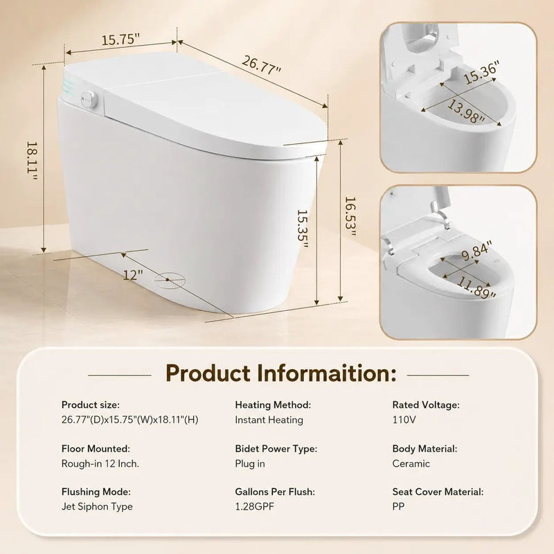 Smart Toilet With Bidet Built In by HouseOfZazla