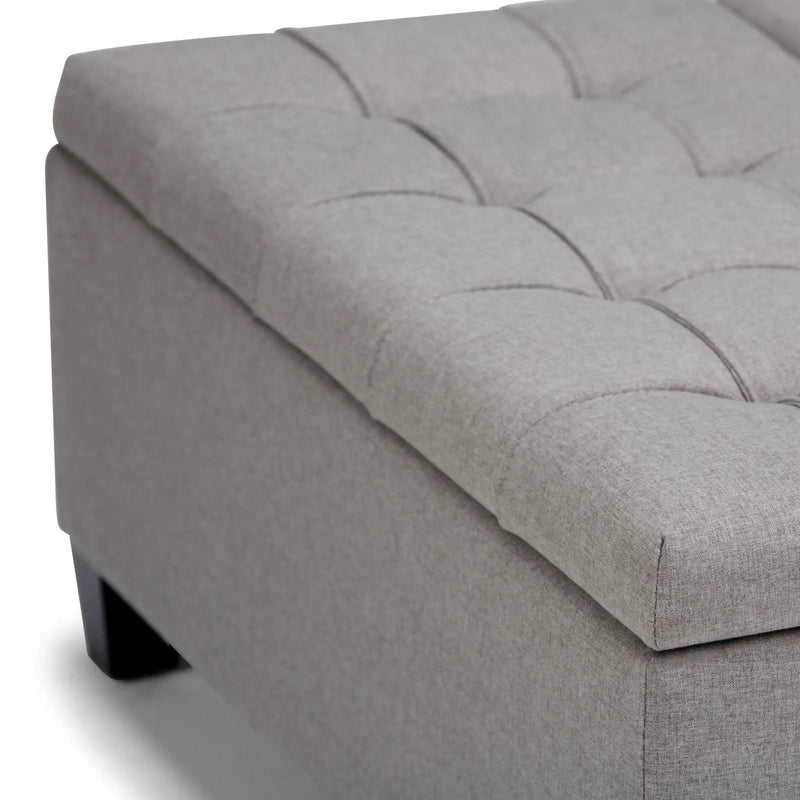 Harrison - Upholstered Coffee Table Storage Ottoman by HouseOfZazla