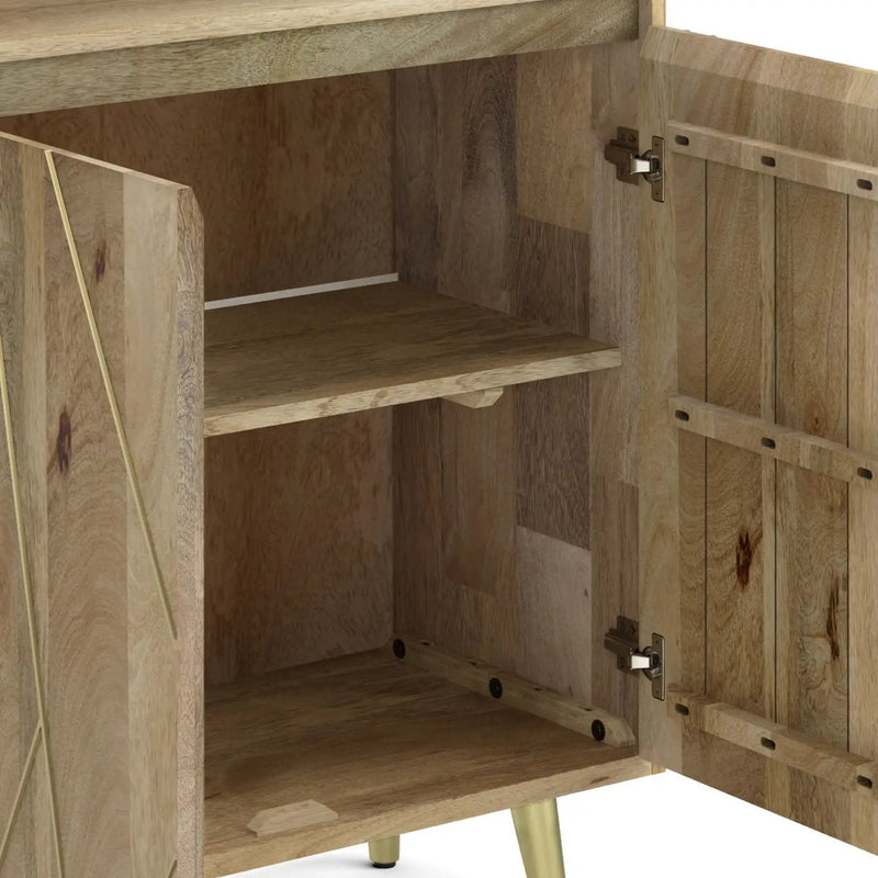 Jager - Bookshelf With Doors - Natural by Unique Piece Furniture