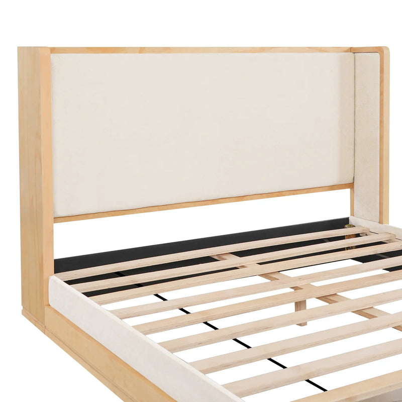 Mid-Century Modern Wood Bed Frame by HouseOfZazla