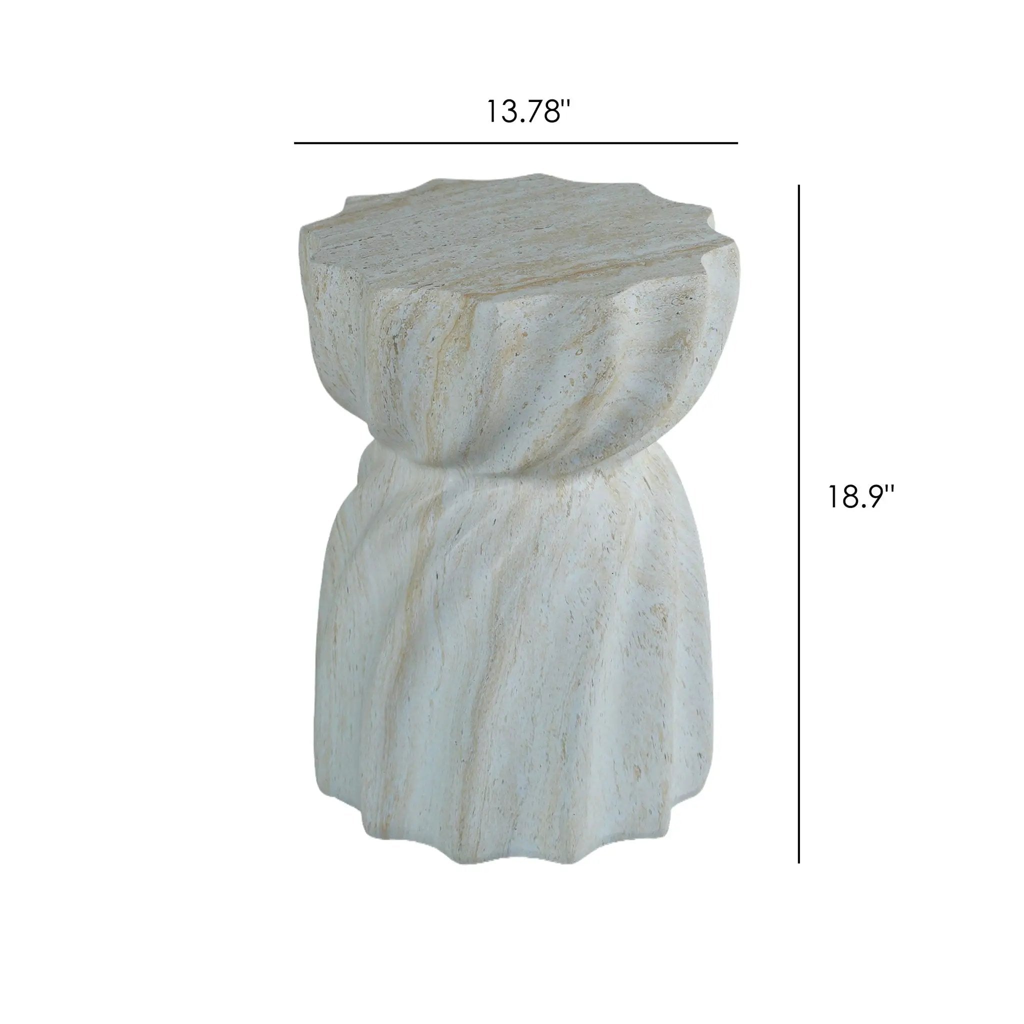 Outdoor End Table - Marble by Unique Piece Furniture