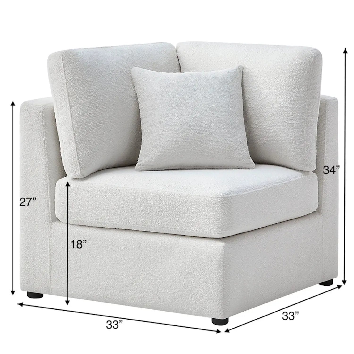 Chauncy - Corner Wedge Chair by HouseOfZazla