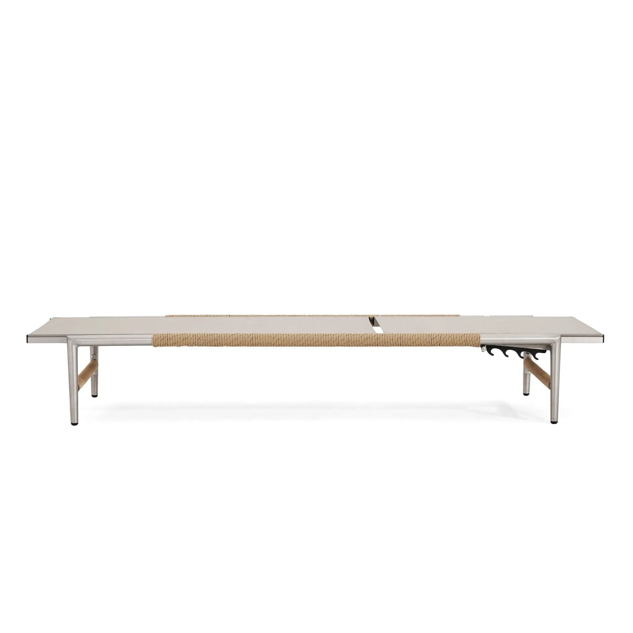 Hargrove Outdoor Aluminum Chaise Lounge with Mesh Seat by HouseOfZazla