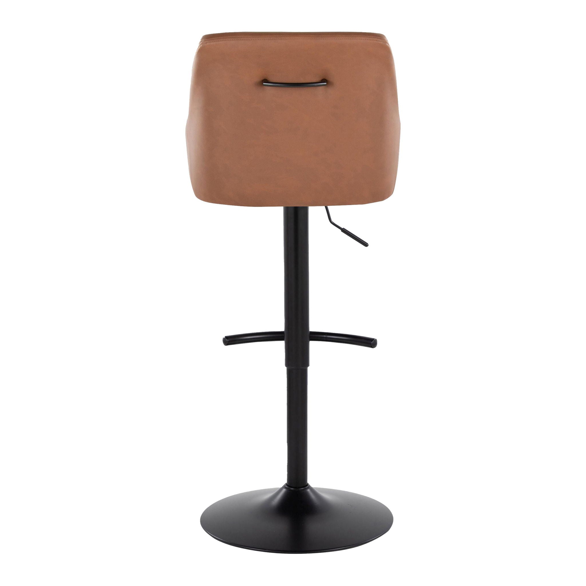 Hannah - Transitional Adjustable Barstool With Swivel With Rounded T Footrest (Set of 2) by Unique Piece Furniture
