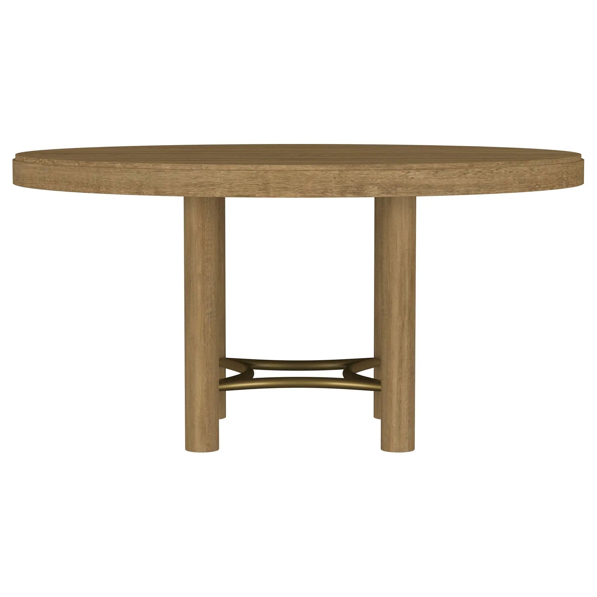 Arini 60-inch Round Wood Dining Room Table Sand Wash by Unique Piece Furniture