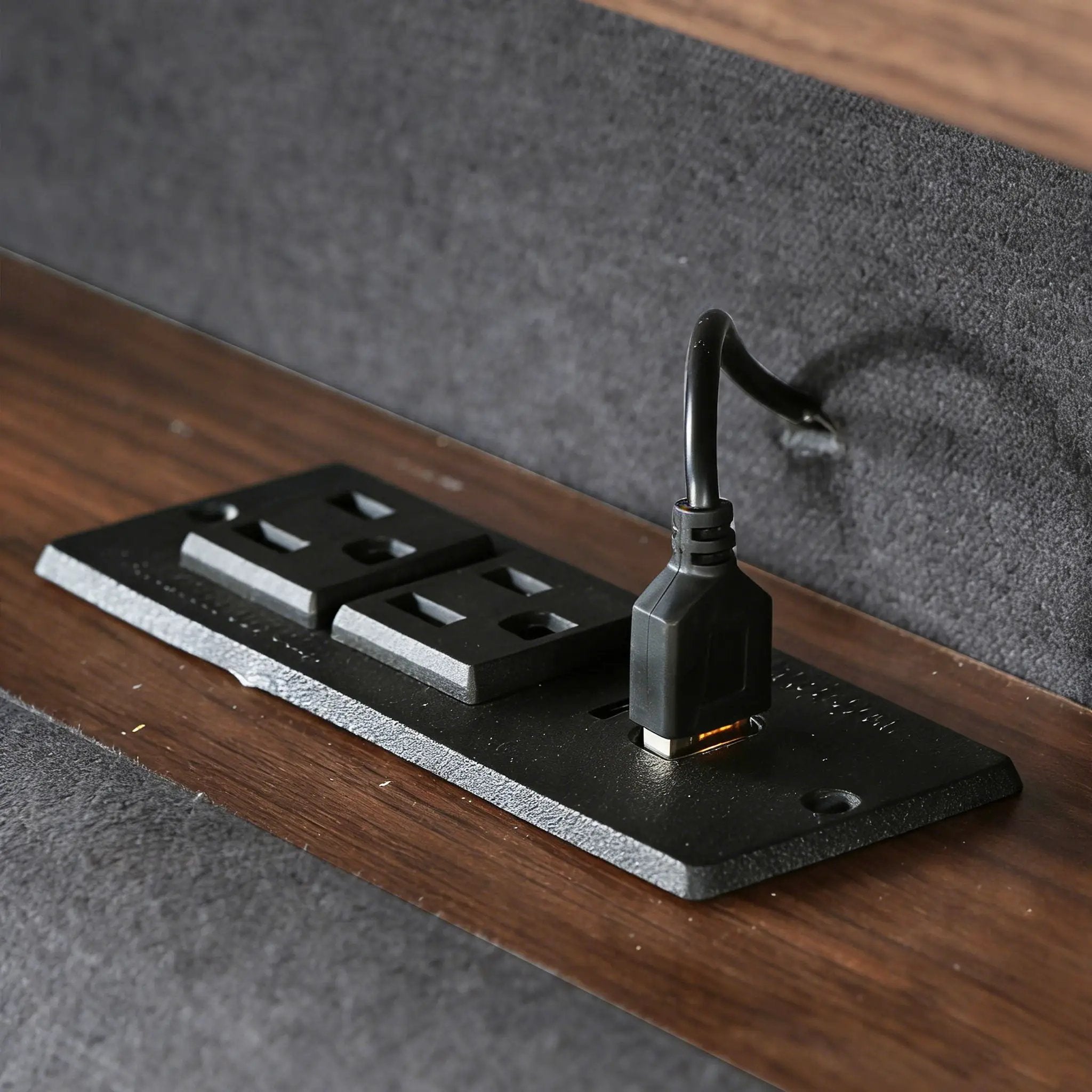 Platform Bed With Hydraulic Storage, LED Lighting & Charging Station by HouseOfZazla