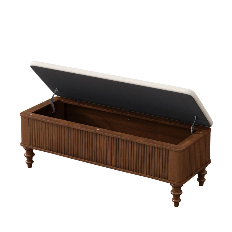 50.8-Inch Multi-Functional Storage Ottoman Bench by HouseOfZazla
