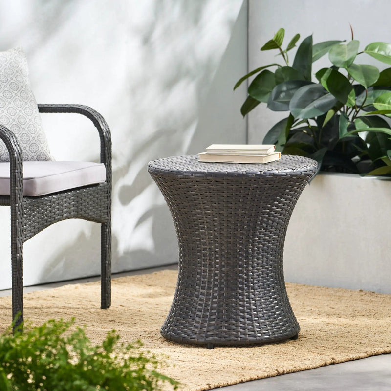 Thrive - Hourglass Rattan Table With No Glass Top by HouseOfZazla