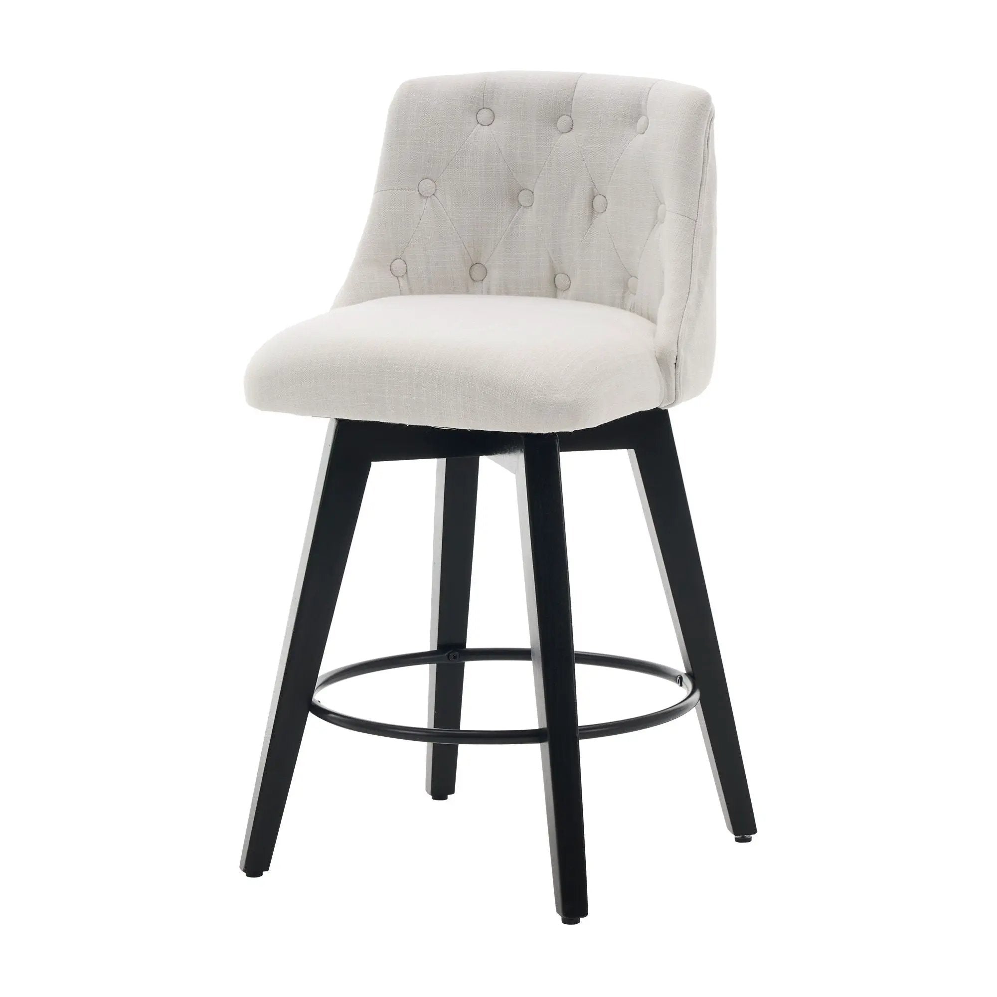 Swivel Bar Stools & Button Tufted Back (Set of 2) by HouseOfZazla