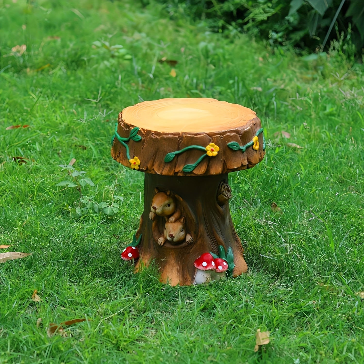 12.6" Resin Squirrel Garden Chair by HouseOfZazla