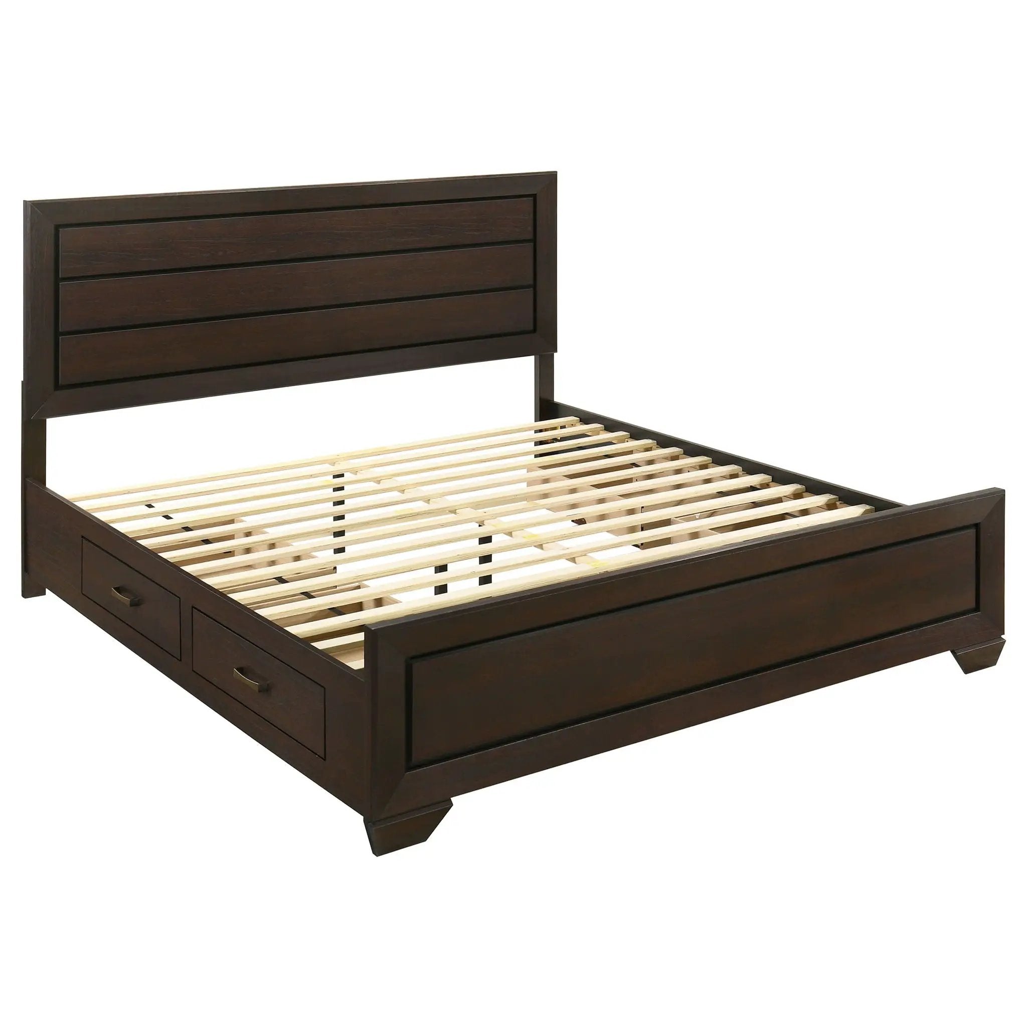 Kauffman 4-piece Eastern King Bedroom Set Dark Cocoa by Unique Piece Furniture