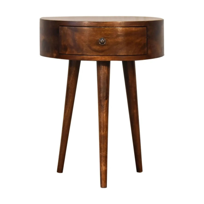 Semi Circle Nightstand - Chestnut by HouseOfZazla