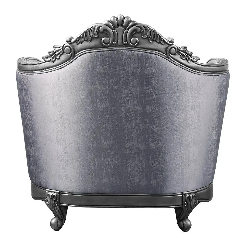 Ariadne - Chair With Pillow - Fabric & Platinum by Unique Piece Furniture