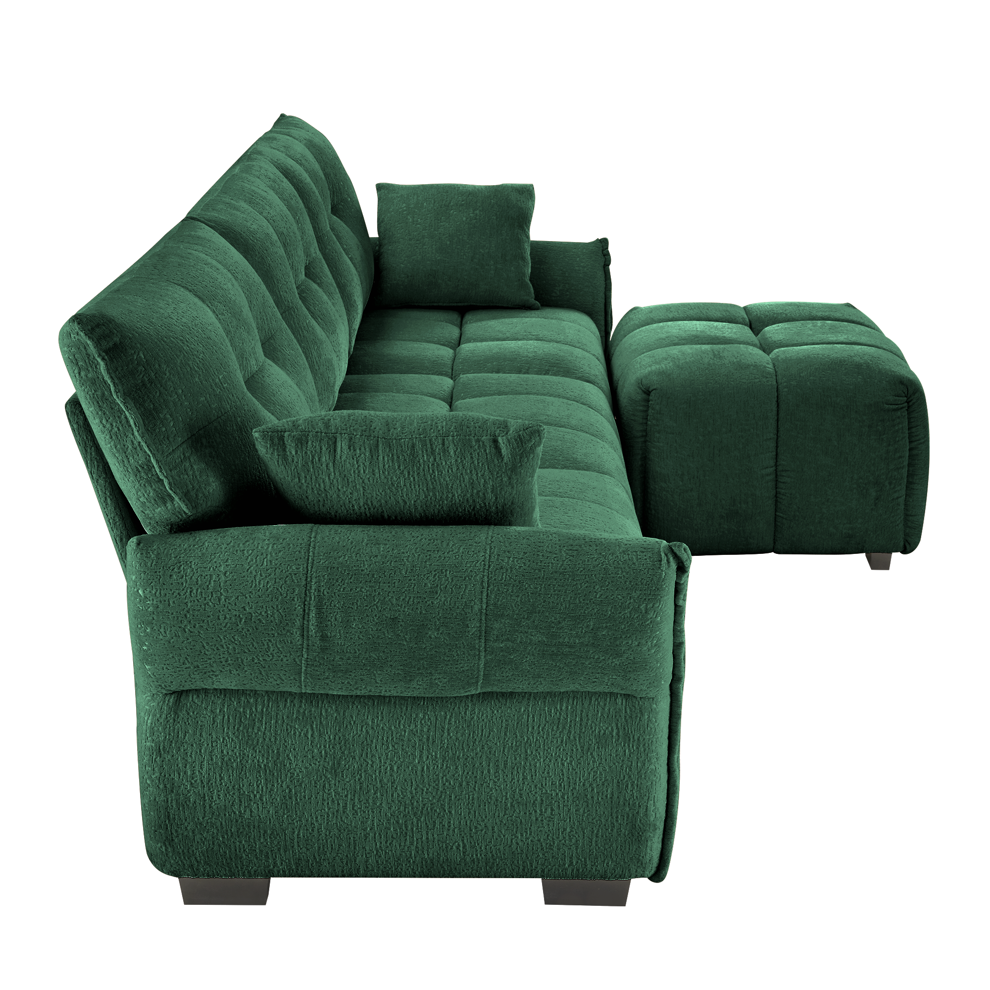 Three-Seater Sofa Set With Ottoman And Pillows by HouseOfZazla