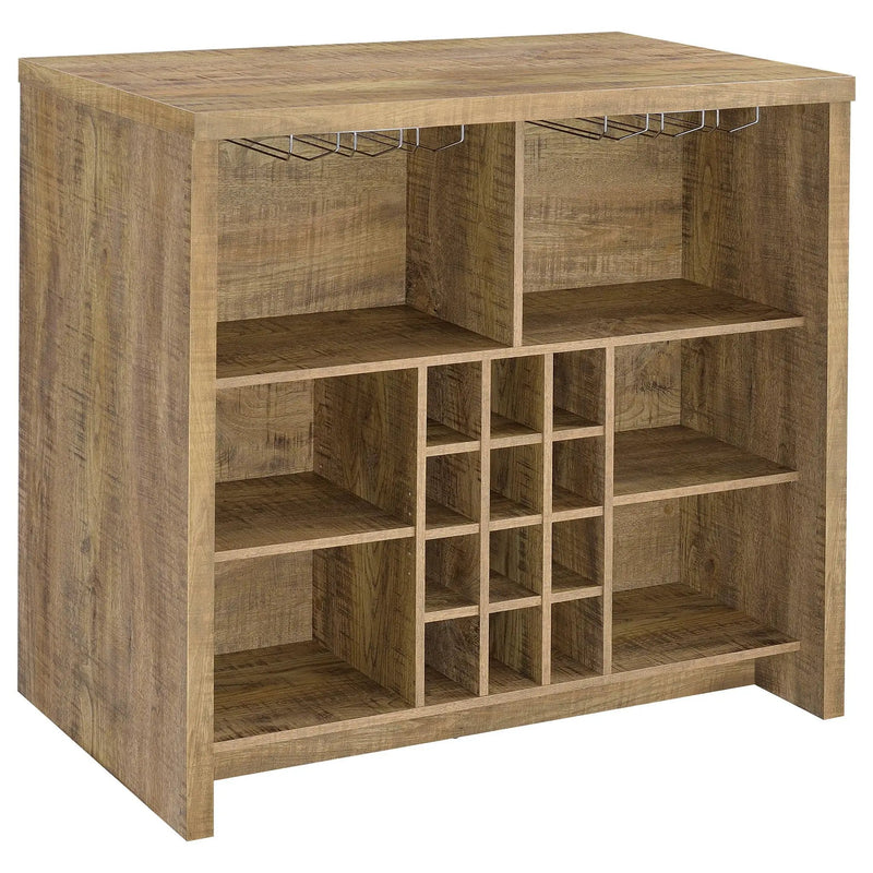 Topanga Engineered Wood Freestanding Home Bar Mango by Unique Piece Furniture