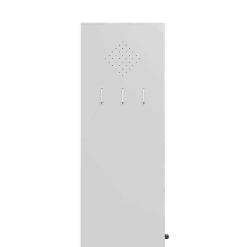 Kitchen Pantry Cabinet Tall Storage With Adjustable Shelves, Heavy Duty Stainless Steel Frame - White by HouseOfZazla