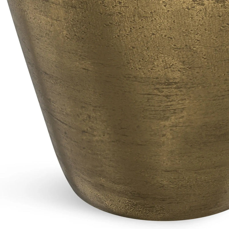 Cavan - Cast Aluminum Side Table - Antique Brass by Unique Piece Furniture