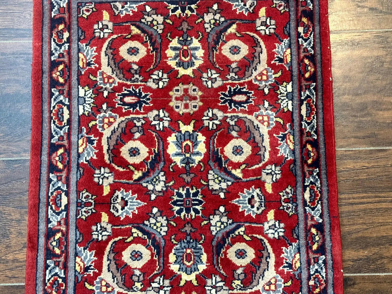 Small Pak Persian Handmade Wool Rug 1.7 x 2, Red by Jewel Rugs