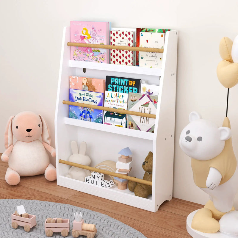 3 Tier Book Shelf, Compact Storage For Bedrooms by Unique Piece Furniture