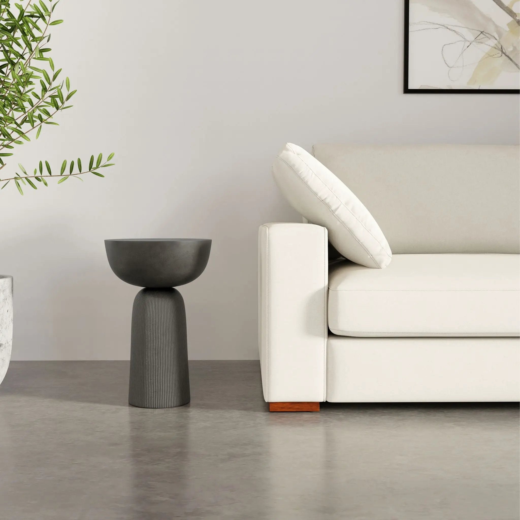 Hughes - Cast Aluminum Side Table - Black by Unique Piece Furniture