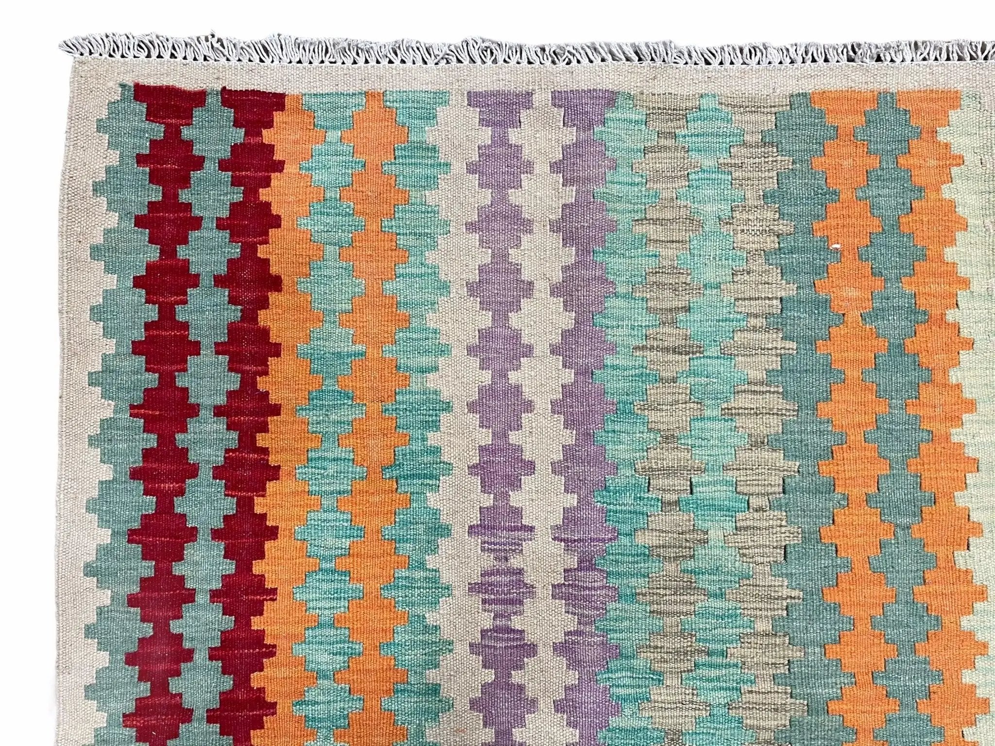Colorful Kilim Rug 6x8 Multicolor Turkish Kilim Rug 6 x 8 Flat Weave Kilim Playful Anatolian Kilim Wool Kilim New Rug by Jewel Rugs