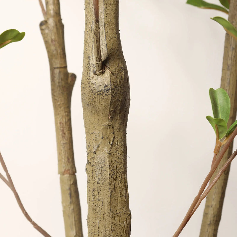 Lifelike Artificial Olive Tree With Plastic Pot For Home Living Room Decor - Green Leaves by HouseOfZazla
