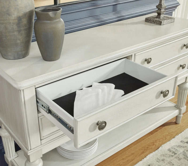Montelaine - Dining Room Server - Antique White by Unique Piece Furniture