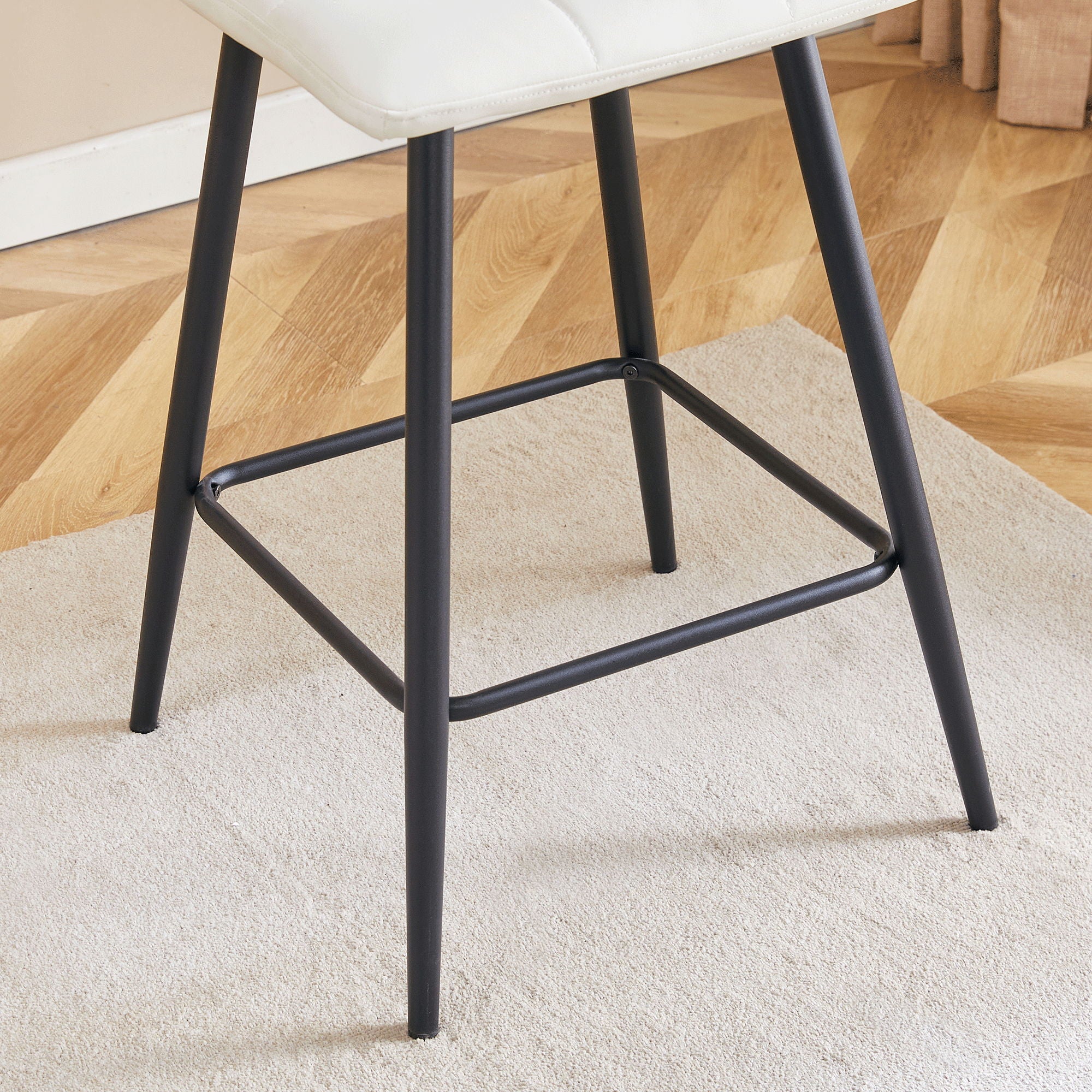 Bar Chair Set Comfortable With Metal Legs And Ergonomic Design by HouseOfZazla