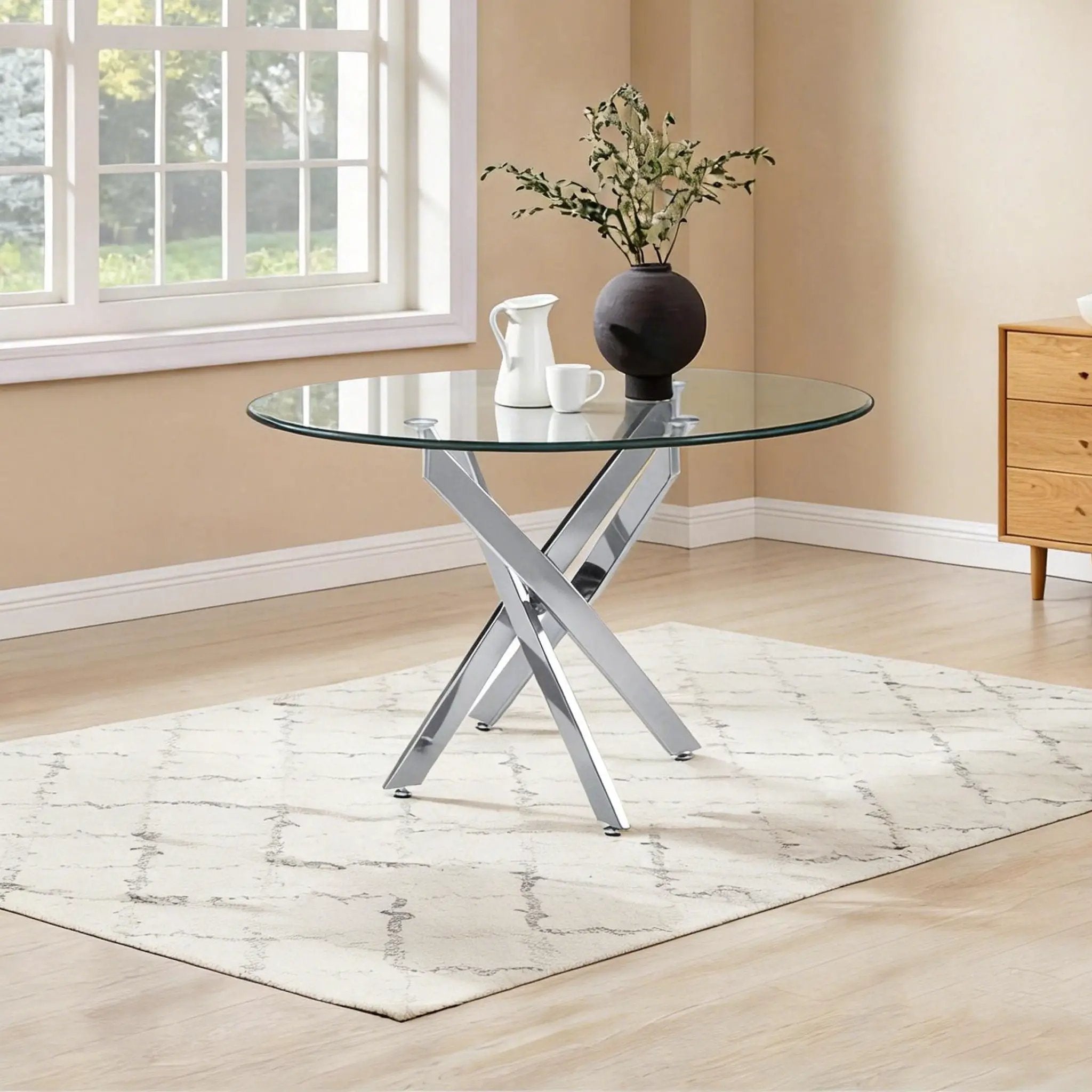 Modern Round Table For Dining Room by HouseOfZazla