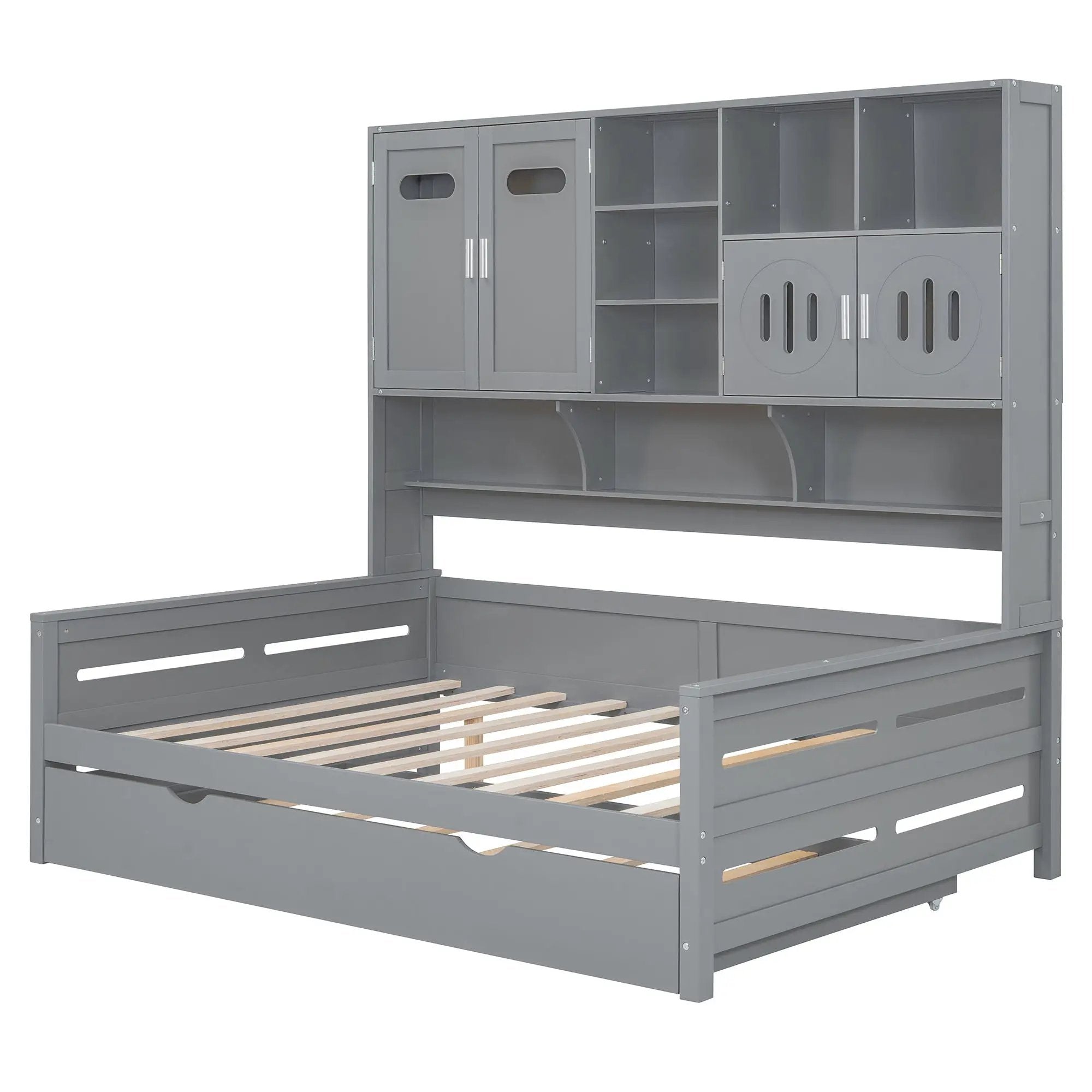Daybed With All-In-One Cabinet And Shelf by HouseOfZazla