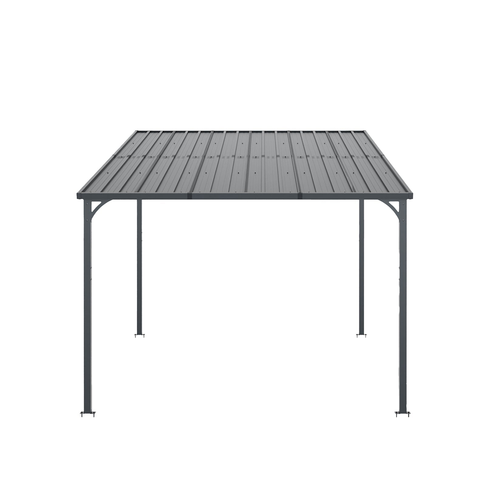 Outdoor Pergola, 10' x 10' Hardtop Gazebo for Yard by HouseOfZazla