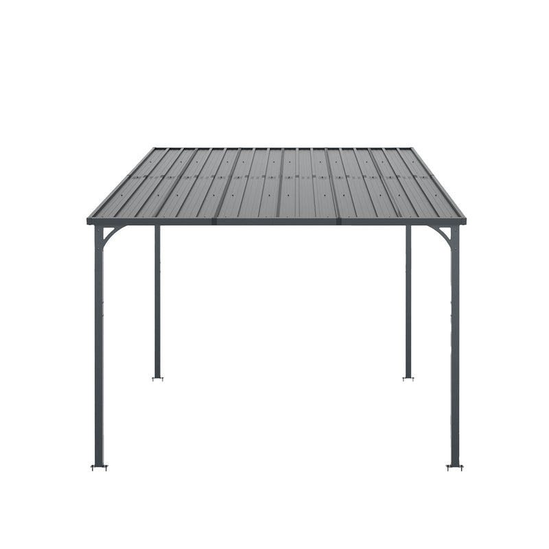 Outdoor Pergola, 10' x 10' Hardtop Gazebo for Yard by HouseOfZazla