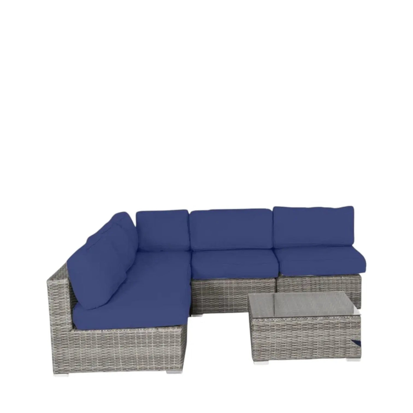 Seating Set With Cushions Handcrafted Wicker Design by Unique Piece Furniture