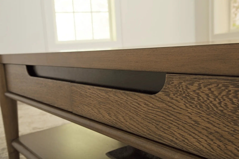 Roanhowe - Rectangular Cocktail Table - Brown by Unique Piece Furniture