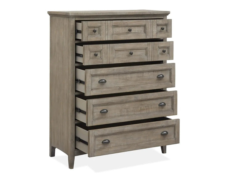 Paxton Place - Wood Drawer Chest - Dove Tail Gray by Unique Piece Furniture