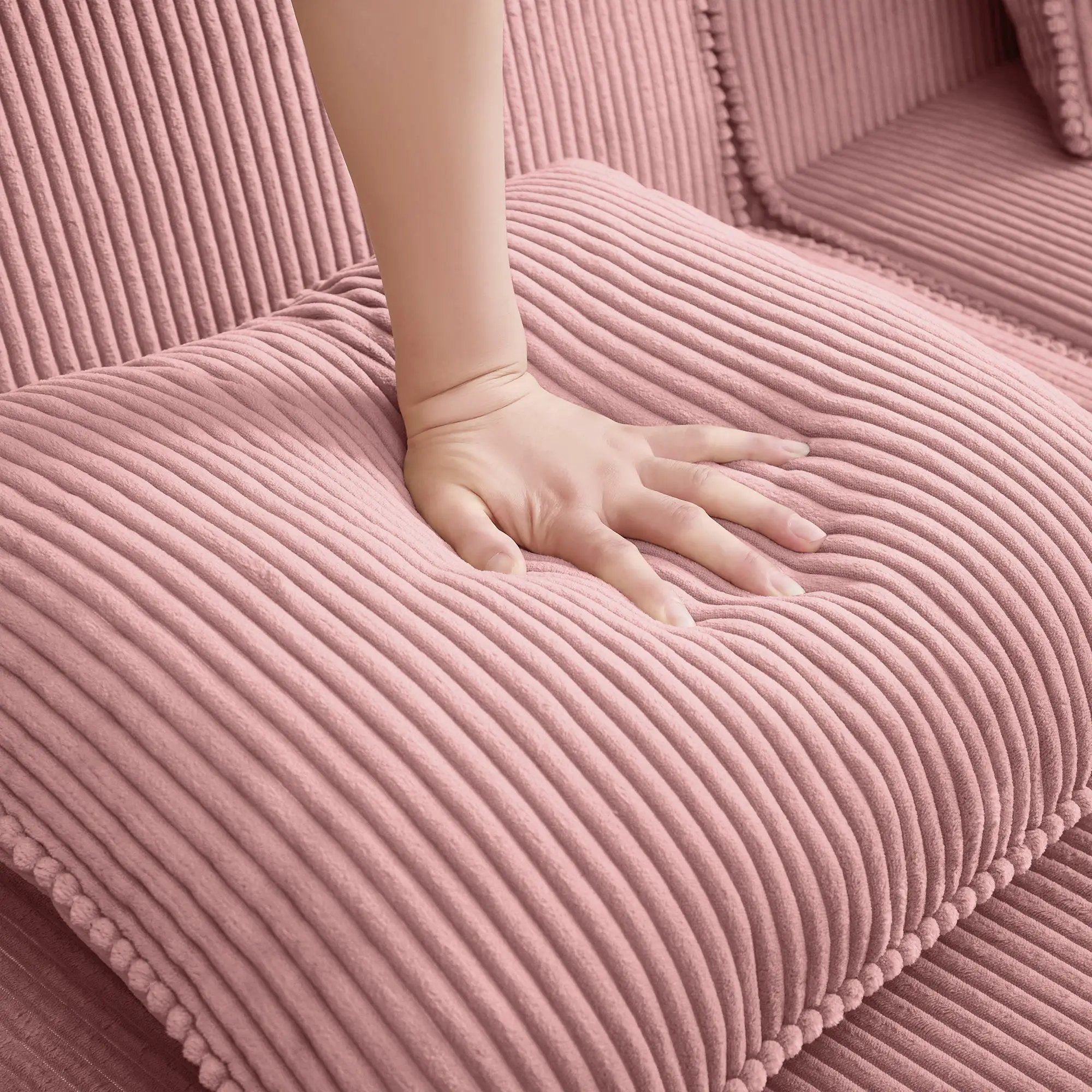 Modular 4 Seat Boneless Sofa, Cloud Sectional Couch by HouseOfZazla