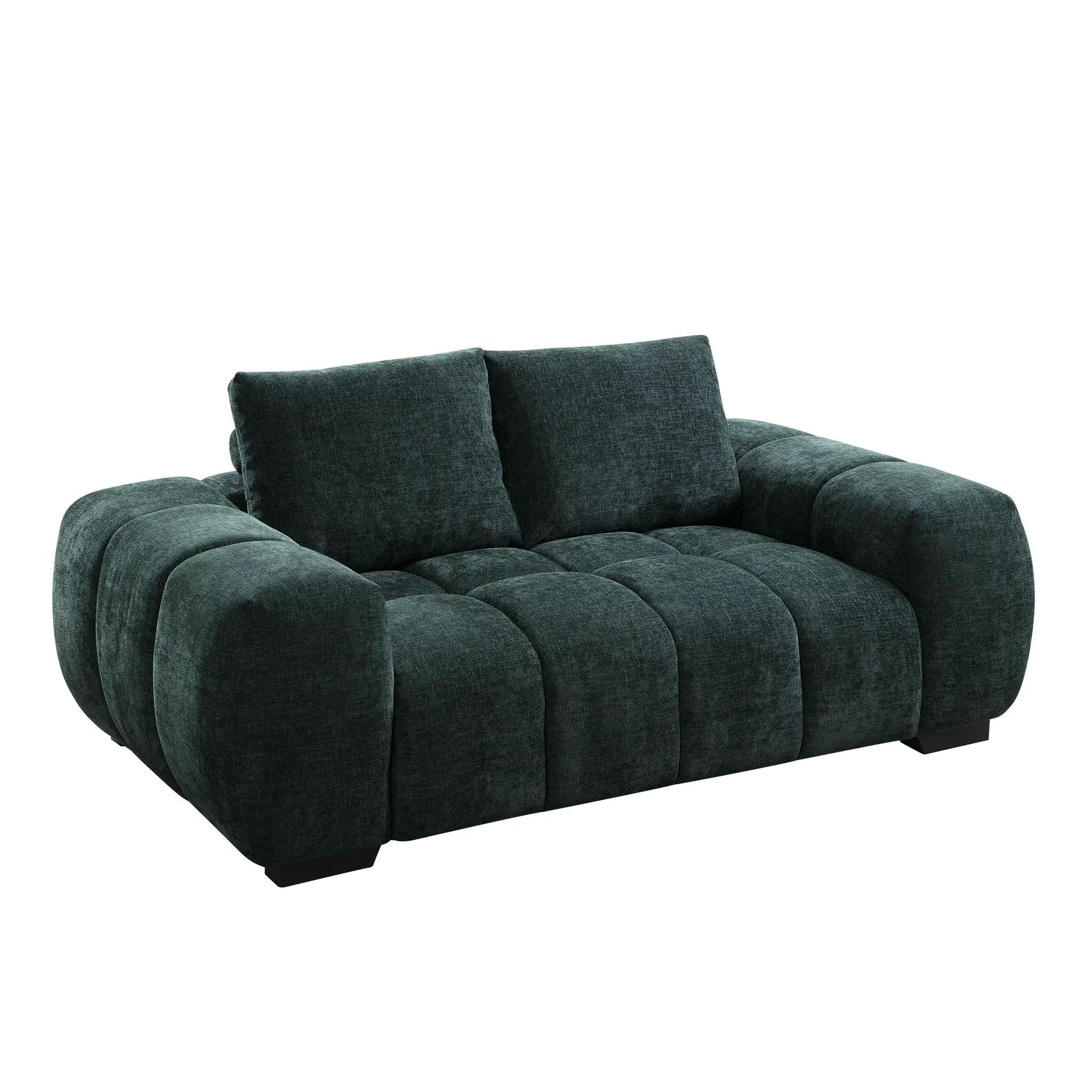 Ferrand Green Chenille Loveseat by HouseOfZazla
